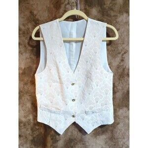 Pastel and cream vest